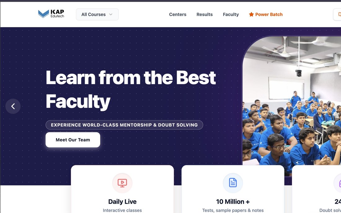 KAP Edutech website